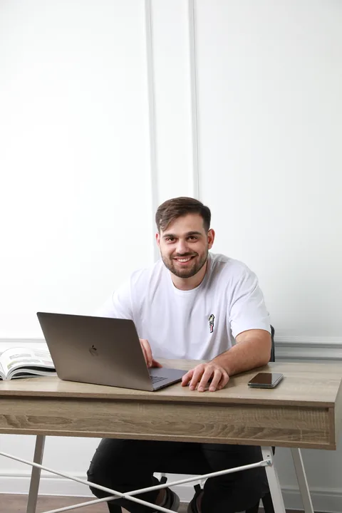 Erekle Abuladze at his desk